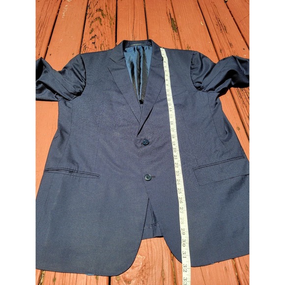 ERMENEGILDO ZEGNA Blue Trofeo 600 WOOL SILK Blazer Sport Coat Jacket - 42 R - Picture 4 of 9